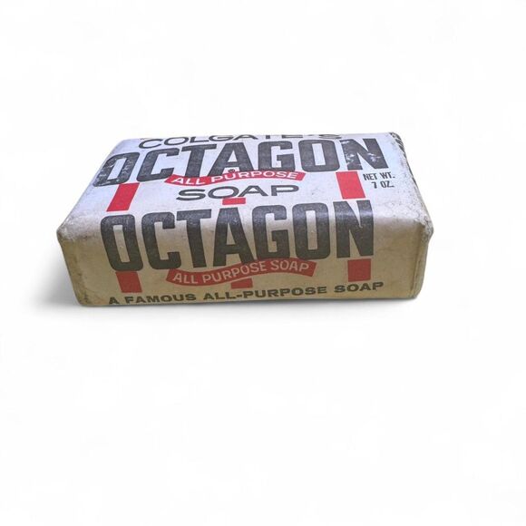 VTG Colgate Octagon All-Purpose Soap Bar 7 oz New Sealed Collectible - Picture 2 of 6